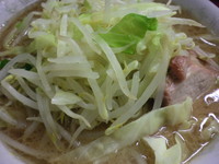 「ぶた２枚入 小ラーメン（６００円）」@ラーメン二郎 環七一之江店の写真