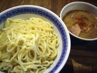 「つけめん大盛り（ネギ抜き）＋肉増し、850円＋200円」@燦燦斗の写真