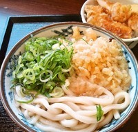 「かけうどんセット(ミニ天丼付き)500円」@瀬戸うどん 竜ヶ崎馴柴店の写真