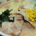 味噌ラーメン（ワンタン入り）750円＋サービスライス