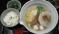 「銀笹塩ラーメン＋半鯛飯」@麺処 銀笹の写真