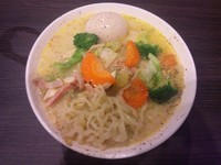 「【季節の中華そば】彩り野菜の豆乳タンメン(大盛)￥900」@中華蕎麦 瑞山（ZUIZAN）の写真