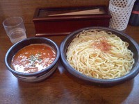 「アーモンド坦々つけ麺、大盛、激辛」@和風つけ麺 轍の写真