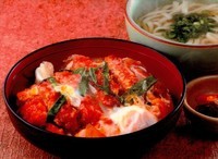 「カツ丼セット」@金比羅うどん 玉川店の写真