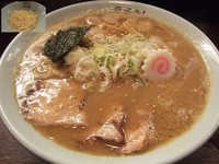 「とろりそば750円（太麺）　替え玉100円」@東京煮干中華そば 三三㐂 大森の写真