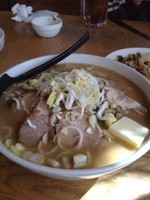 「味噌バターチャーシュー」@かどまん食堂 卯ノ木店の写真