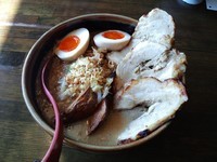 「北海道味噌 味噌漬け炙りチャーシュー麺」@蔵出し味噌 麺屋竹田の写真