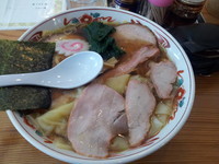 「焼豚ワンタンメン　１０００円」@白河手打中華 賀乃屋の写真