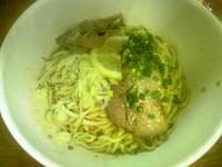「拌麺（醤油）￥600」@麺食堂 一真亭の写真