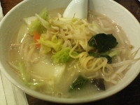 「野菜たっぷりタンメン+豚肉炒めライス」@中華料理 鳳蘭の写真