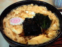 「玉子とじそば　￥550」@大むらの写真