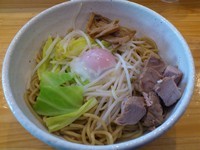 「あぶら麺大盛り＋お勧めトッピング  580＋200＝780円」@つけ麺二代目いさおの写真