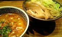 「辛いつけ麺 （並） 800円 ＋サービスプチライス」@ラーメン燈郎の写真