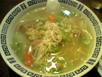 「豚肉野菜塩麺（日替わりセット）￥600」@晴晴居酒屋の写真