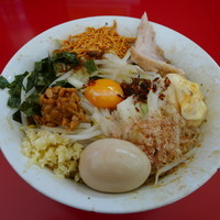 「納豆まぜそば大＋クーポン味玉　1000円」@ジャンクガレッジ 東大宮店の写真