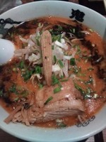 「からしび味噌ラーメン（肉増し、辛少・シビ普）」@カラシビ味噌らー麺 鬼金棒の写真