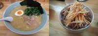 「しょうゆ中/チラシクーポン400円/まかない小丼280円」@横浜らーめん 誠家の写真
