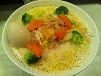 「【季節の中華そば】彩り野菜のタンメン800円＋味玉（クーポン」@中華蕎麦 瑞山（ZUIZAN）の写真