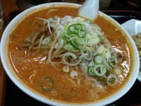 「辛みそらーめん＋ランチセット」@北海とんこつらーめん 純輝 神栖店の写真