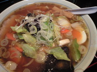 「中華そば（麺少なめ+野菜）」@大勝軒 折戸通り店の写真