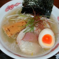 「鶏そば（塩 並盛 650円）」@麺・DINING 毘沙門天の写真