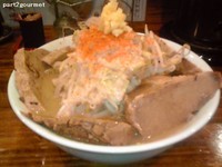 「極太爆盛 銀郎+豚増し」@東京背脂 銀の豚の写真