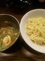 「国産牛ホルモンつけ麺（味玉トッピング）」@カナヤマ55の写真