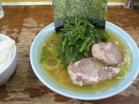 「ラーメン クキワカメ ライス」@まこと家の写真