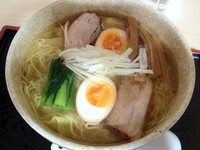 「塩わんたんめん＋味玉（￥650＋￥100）」@和風らーめん 味のほうさくの写真