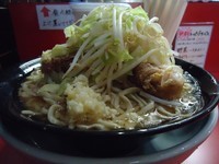 「ラーメン大麺マシ600g（野菜少し・ニンニク少し）750円」@麺屋 桐龍の写真