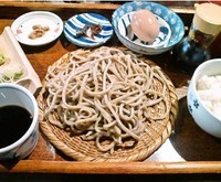 「Cランチ(田舎もりそば、玉子かけご飯)790円」@手打そば恵比寿の写真