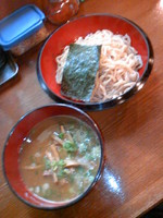 「つけそば（中盛）７００円」@支那そば 大根やの写真