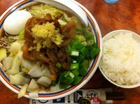 「サディスティックヌードル ミニ+ヤサイ大+ライス」@サディスティックヌードル ハルの写真