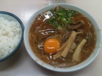 「中華そば 肉入中盛 +玉子+めし（600+50+150円）」@中華そば いのたに 本店の写真