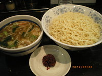 「辛野菜つけめん　中盛　￥850」@中華そば・もりそば  さい。の写真