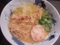 「濃厚鶏そば ￥750+替え玉 ￥100」@鶏そば 雫一の写真