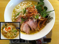 「つけ麺じゃない塩（並200g）＋〆のリゾット仕立て」@ajitoの写真