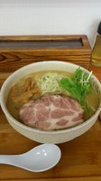 「鶏塩らーめん　大盛り　700円+100円」@麺や 蒼空の写真