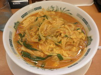 「チゲ味噌ラーメン（５６０円）大盛（サービス券使用）」@日高屋 大森東口店の写真