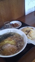 「ラーメン炒飯セット」@らーめん横浜亭の写真