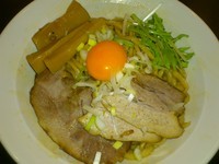 「特製地鶏脂の油そば ￥850」@音麺酒家 楽々の写真