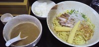 「グリーンカレーつけ麺＋サービスライス」@麺屋 むぎのいえの写真