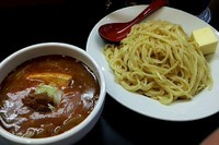 「坊主つけめん　大盛無料+バター」@つけ麺 坊主の写真