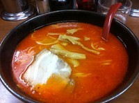 「赤ラーメン　（500円）」@江戸一の写真