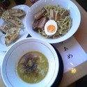つけ麺（中盛）+餃子500円(ｸﾞﾙｰﾎﾟﾝ価格)通1050