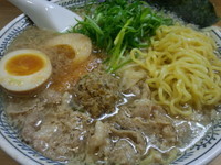 「肉そば＋味玉」@源蔵ラーメン 青戸店の写真