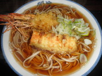 「天ぷらそば　６００円」@まちだ食堂の写真