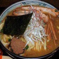 「濃厚中華そば カレー味（大盛 750円）」@つけそば 九六の写真