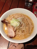 「みそラーメン」@濃厚つけ汁ソバ FRIDAY 勝田店の写真