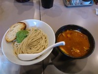 「海老トマトつけ麺肉入り」@つけ麺 五ノ神製作所の写真